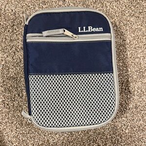L.L. Bean Navy and Gray Lunchbox